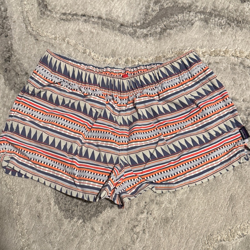 Patagonia Kids Swim Trunks - Red, Blue, White